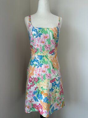 🌼 Old Navy Floral Linen Cottagecore Mini Dress Small